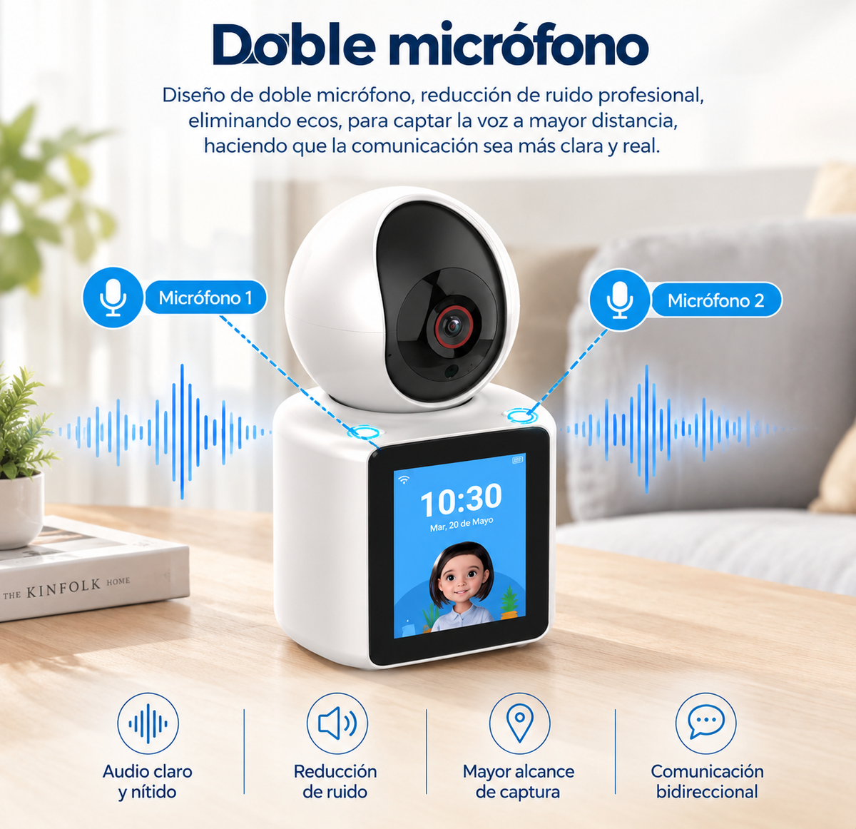 Cámara WiFi SeenCam™ 1080P Full HD - Interior/Exterior
