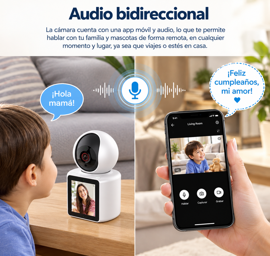 Cámara WiFi SeenCam™ 1080P Full HD - Interior/Exterior