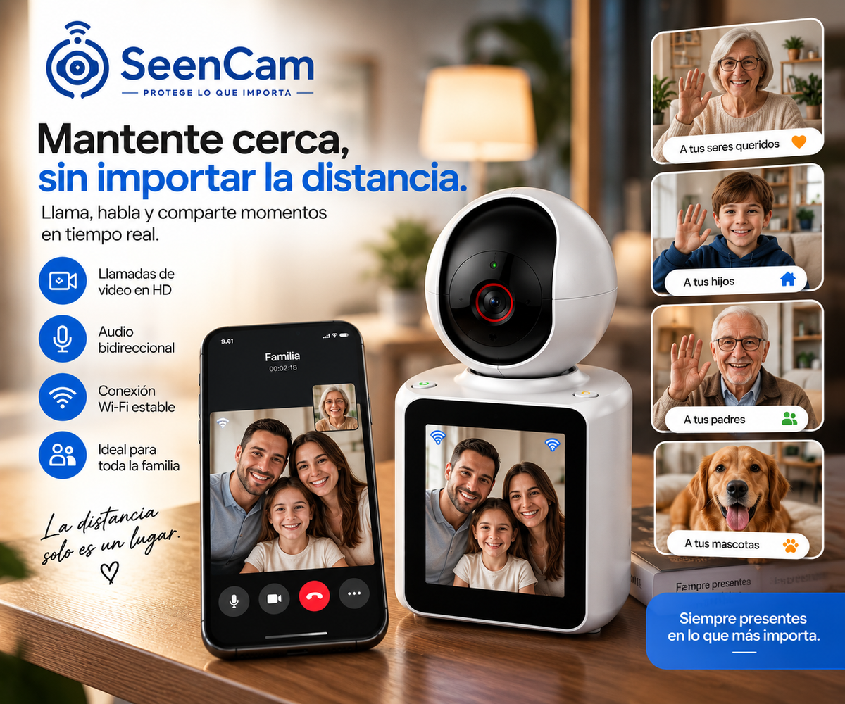 Cámara WiFi SeenCam™ 1080P Full HD - Interior/Exterior
