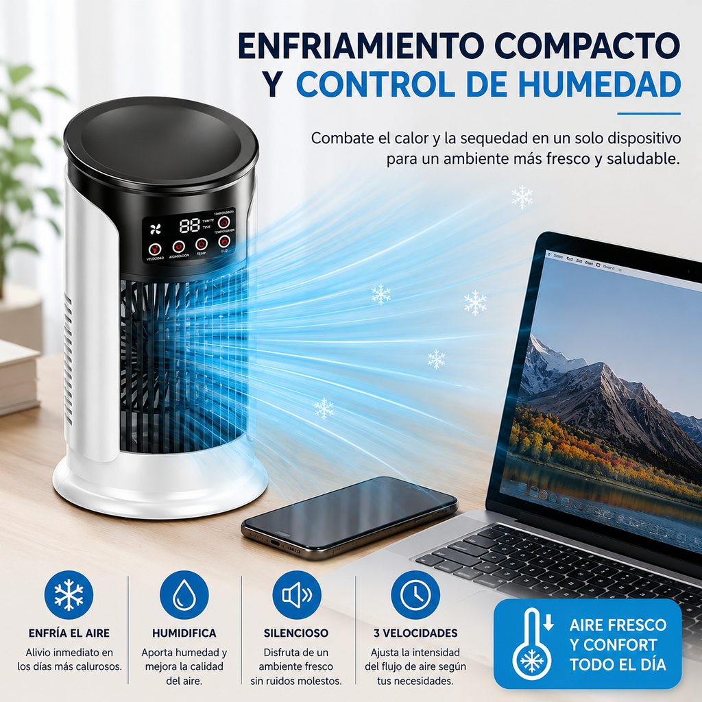 Enfriador de Aire Portátil USB
