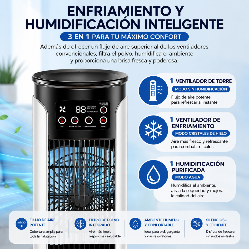 Enfriador de Aire Portátil USB